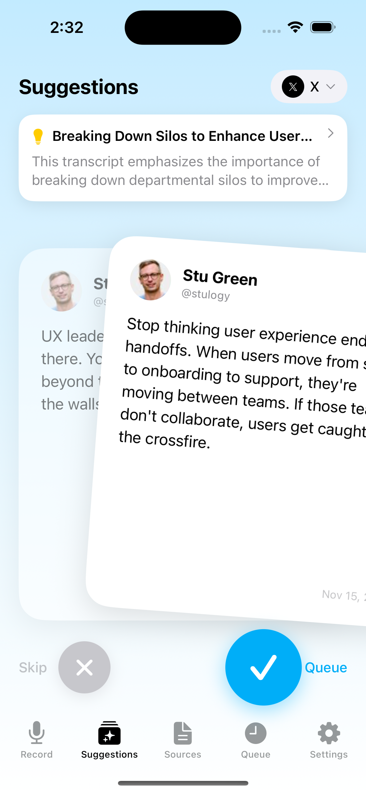 Bleet scheduling queue and calendar